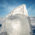 bloc de glace en Laponie